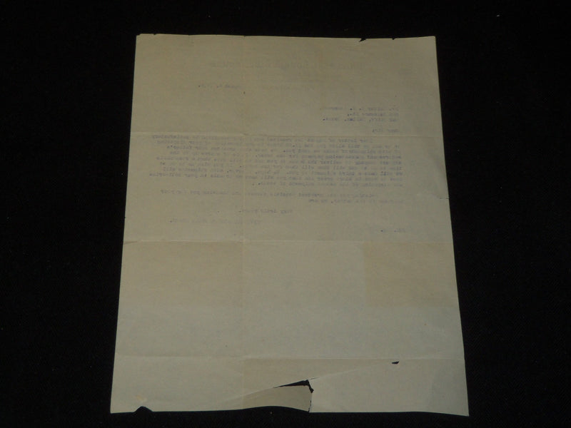 1918 UNIVERSAL BOOK & BIBLE HOUSE TYPED LETTER - PHILADELPHIA - J 5354