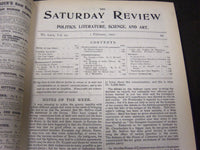 1902 SATURDAY REVIEW 2 BOUND VOLUMES - COMPLETE YR- PUBLISHED IN LONDON - R 1088
