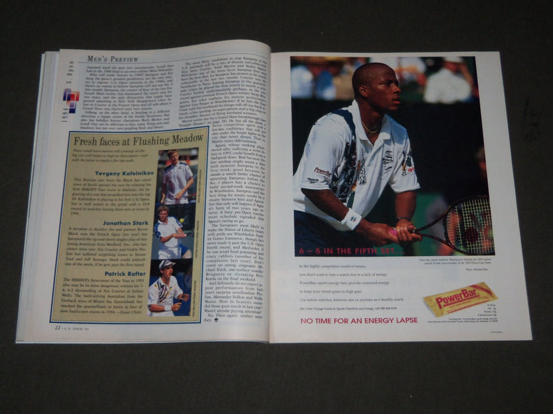 1994 U. S. OPEN PREVIEW TENNIS MAGAZINE - GREAT COVER & PHOTOS - J 2723
