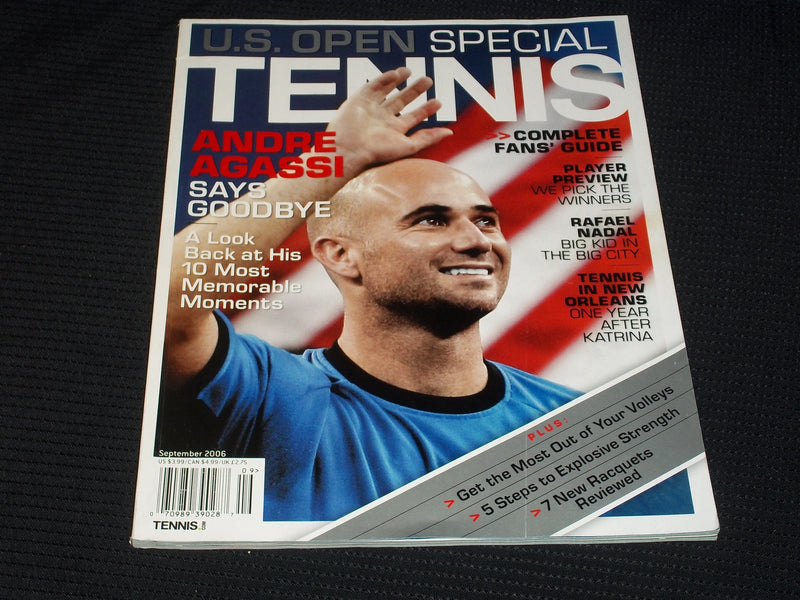 2006 SEPTEMBER TENNIS MAGAZINE - ANDRE AGASSI FRONT COVER - E 5438