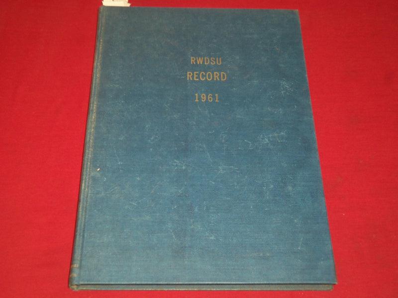 1961 RWDSU RECORD NEWSPAPER BOUND VOLUME NO. 8 - RETAIL - WHOLESALE - R 15J