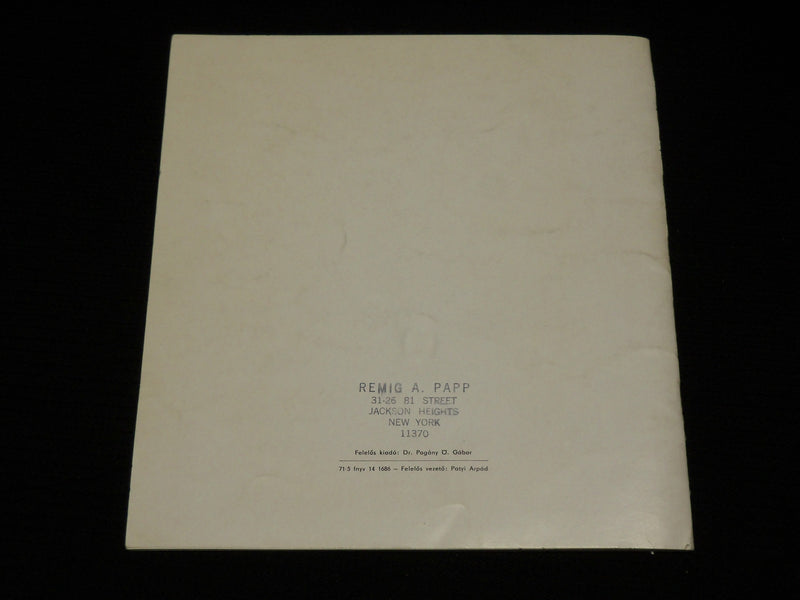 1971 FERENCZY JULIA ES GY. SZABO BELA SOFTCOVER BOOK - HUNGARIAN - J 6929