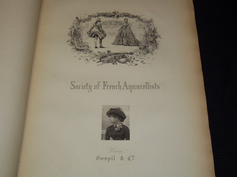 1883 SOCIETY OF FRENCH AQUARELLISTS 2 VOLUMES NO. 132 BY EDWARD STRAHAN - #8