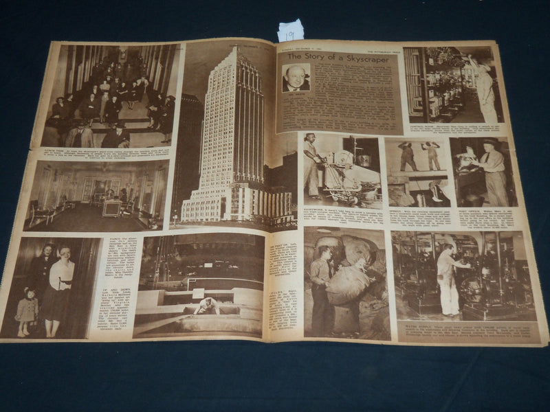 1945 DEC 9 THE PITTSBURGH PRESS SUNDAY ROTO SECTION - INGRID BERGMAN - NP 4553