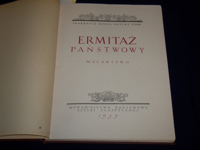 1959 ERMITAZ PANSTWOWY MALARSTWO POLISH BOOK - 100 PAINTINGS - KD 4704