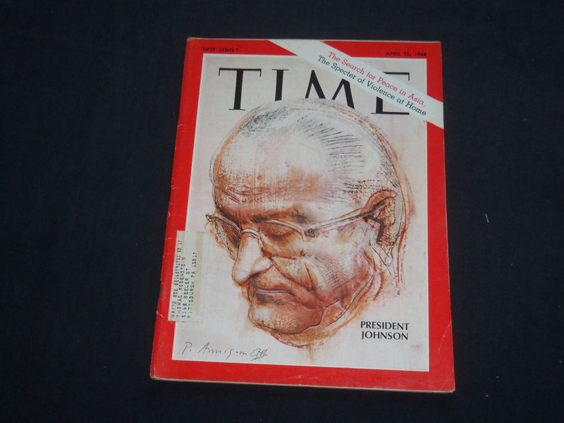 1968 APRIL 12 TIME MAGAZINE - PRESIDENT LYNDON B. JOHNSON - T 2039
