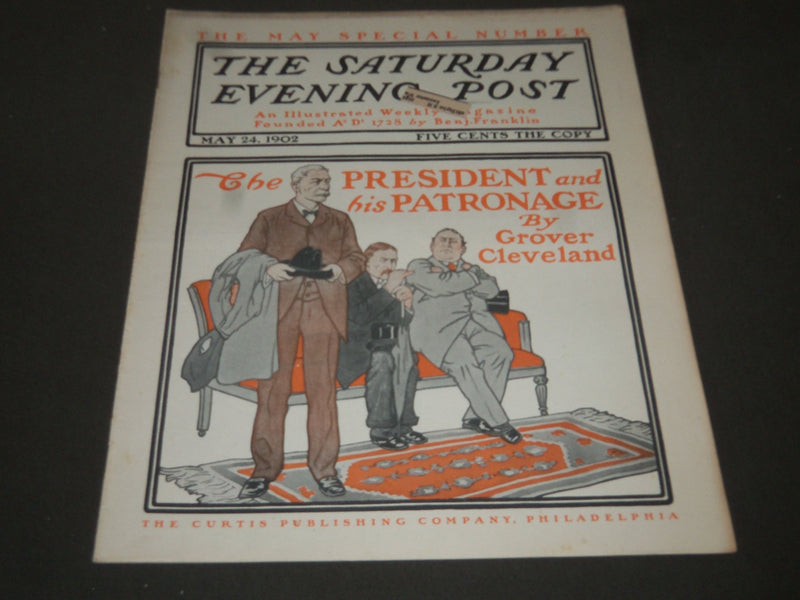 1902 MAY 24 THE SATURDAY EVENING POST MAGAZINE - ILLUSTRATED COVER- SP 1043