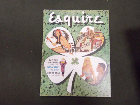 1950 MARCH ESQUIRE MAGAZINE - NICE ILLUSTRATIONS, COVER AND ADS - ST 2764