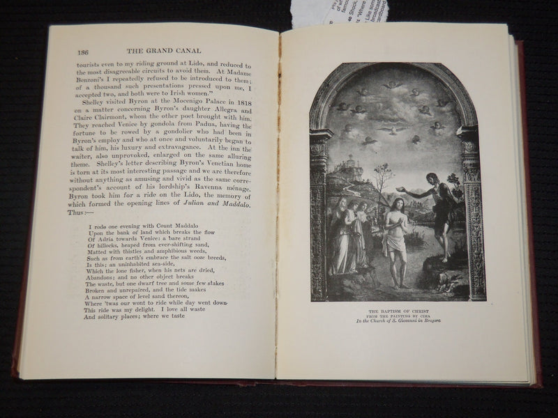1927 A WANDERER IN VENICE HARDCOVER BOOK BY E. V. LUCAS - KD 9401
