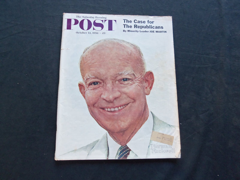 1956 OCT 13 THE SATURDAY EVENING POST MAGAZINE - ROCKWELL, EISENHOWER - SP 2116
