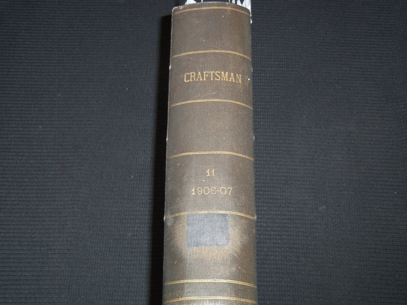 1906 OCTOBER-1907 MARCH THE CRAFTSMAN MAGAZINE BOUND VOLUME - KD 7893
