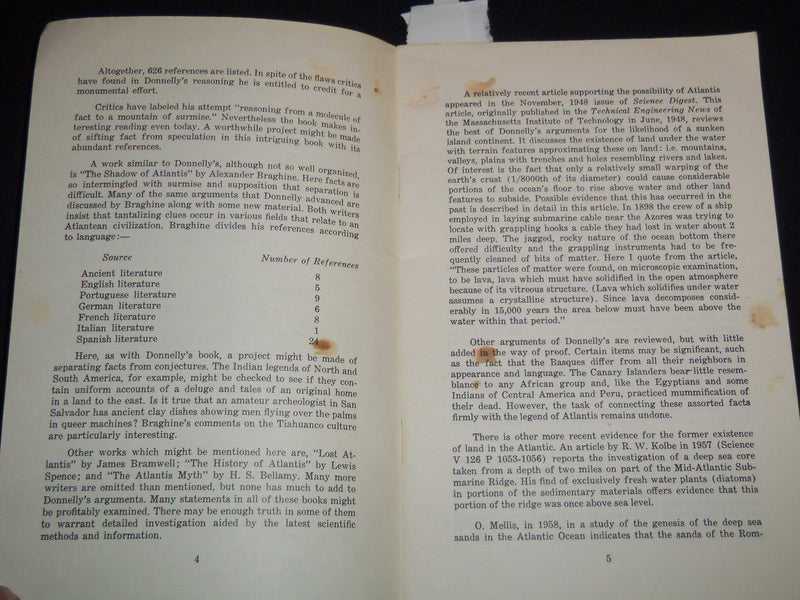 1962 ATLANTIS - FACTOR FICTION BOOK BY EDGAR E. CAYCE - STUDY SERIES - J 8843