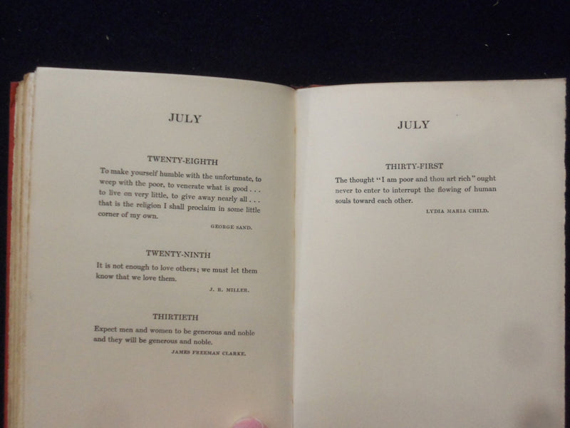 1907 CATCH WORDS OF CHEER HARDCOVER BOOK BY SARA HUBBARD - KD 8473