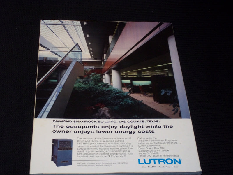 1985 APRIL PROGRESSIVE ARCHITECTURE MAGAZINE - PELLI AT RICE COVER - E 4135