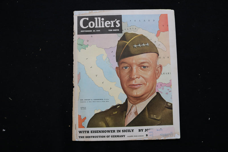 1943 SEP 25 COLLIER'S MAGAZINE - GEN. DWIGHT D. EISENHOWER COVER - E 11052