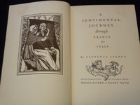 1925 A SENTIMENTAL JOURNEY THROUGH FRANCE & ITALY BOOK BY STERNE - KD 7873