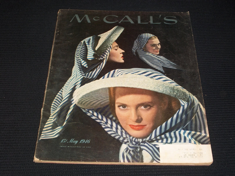 1946 MAY MCCALL'S MAGAZINE - NICE COLOR COVERS & ADS - E 1078