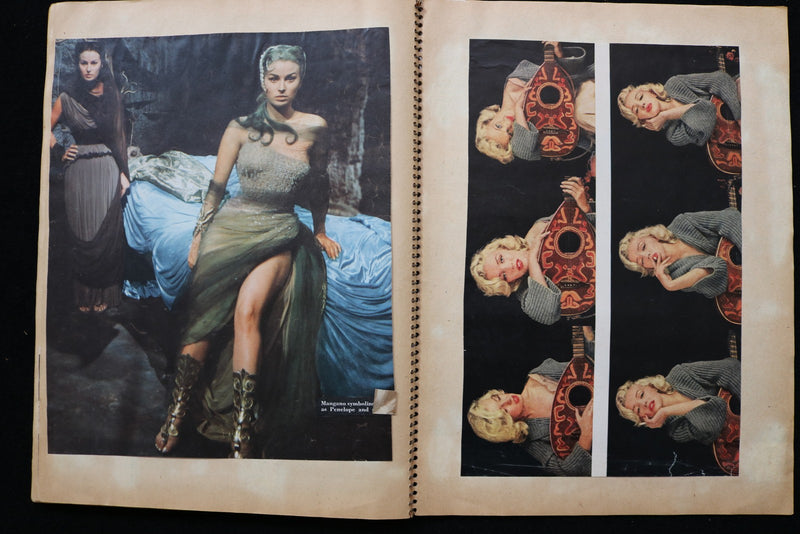 1950'S MOVIE STARS SCRAPBOOK -KIRK DOUGLAS-GINGER ROGERS-BURT LANCASTER- E 24924