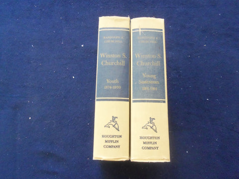 1966-67 WINSTON CHURCHILL HARDCOVER BOOKS-VOLS I & II-RANDOLPH CHURCHILL-KD 8766