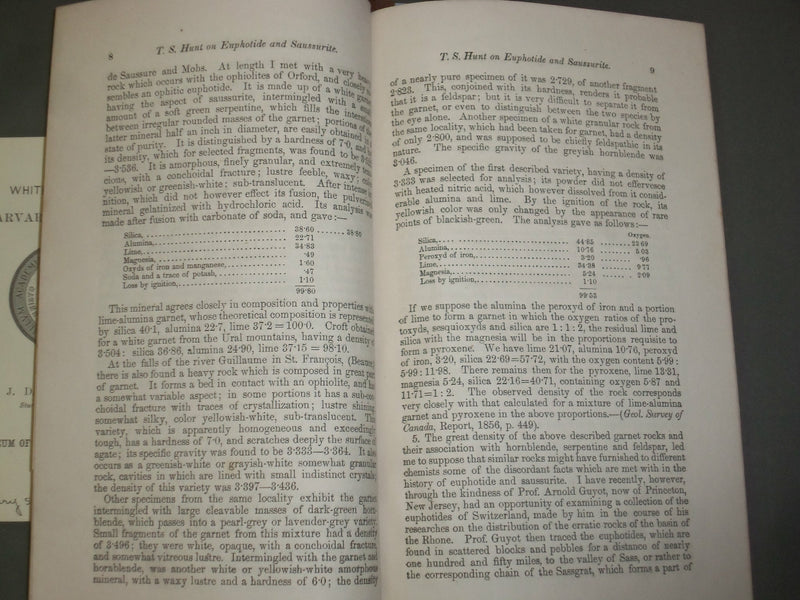 1859 CONTRIBUTIONS TO THE HISTORY OF EUPHOTIDE AND SAUSSURITE - J 4986