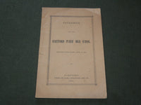 1858 HARTFORD PUBLIC HIGH SCHOOL CATALOGUE - CONNECTICUT - J 6163