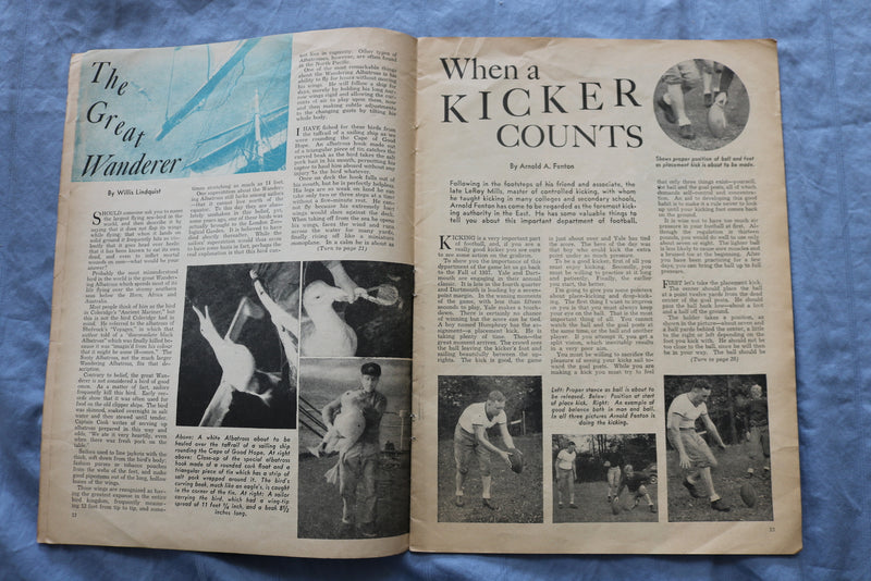 1939 OCTOBER THE OPEN ROAD FOR BOYS MAGAZINE - FOOTBALL CONTEST - ST 5510L