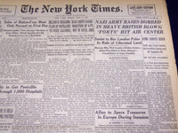 1944 MAY 5 NEW YORK TIMES - NAZI ARMY BASES BOMBED - NT 1728
