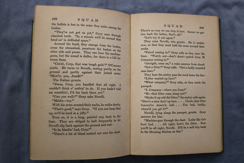 1928 SQUAD HARDCOVER BOOK BY JAMES B. WHARTON - AUTHOR INSCRIBED - KD 9595