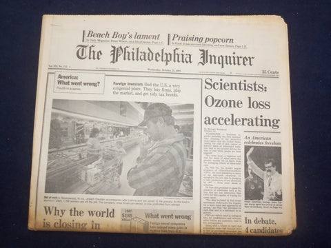1991 OCT 23 PHILADELPHIA INQUIRER - SCIENTISTS: OZONE LOSS ACCELERATING -NP 7144