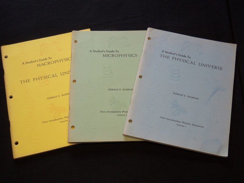 1969 A STUDENT'S GUIDE TO BY DONALD DEGRAAF BOOK LOT OF 3 - PHYSICS - O 2494G