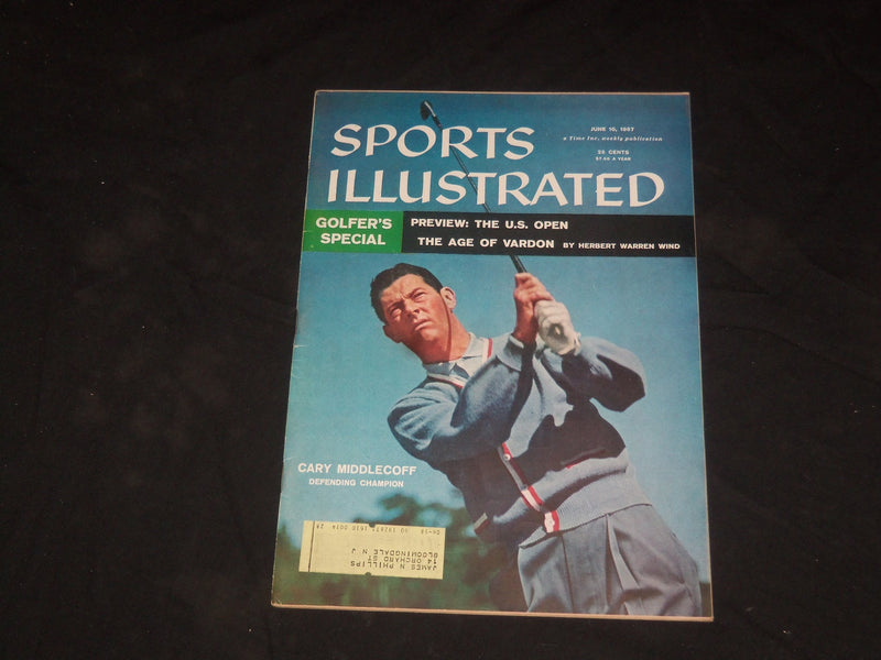 1957 JUNE 10 SPORTS ILLUSTRATED MAGAZINE - CARY MIDDLECOFF - SP 8837
