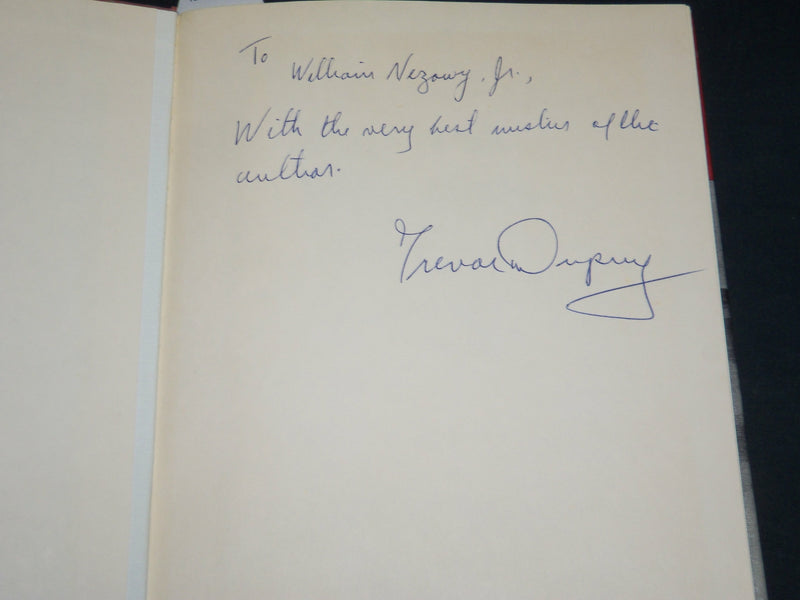 1962 EUROPEAN LAND BATTLES HARDCOVER BOOK INSCRIBED BY TREVOR DUPUY - D 527