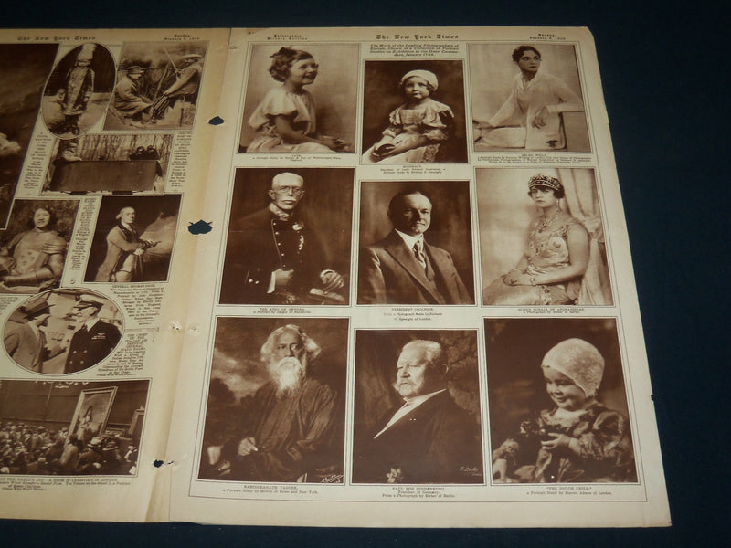 1929 JANUARY 6 NEW YORK TIMES ROTO PICTURE SECTION - GOVERNOR ROOSEVELT- NT 9394
