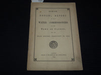 1894 TOWN OF CANTON WATER COMMISSIONERS 6TH ANNUAL REPORT - K 3097