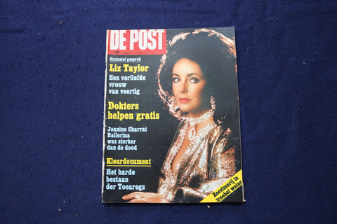 1972 MARCH 12 DE POST MAGAZINE - ELIZABETH TAYLOR - DUTCH COVER - E 23645