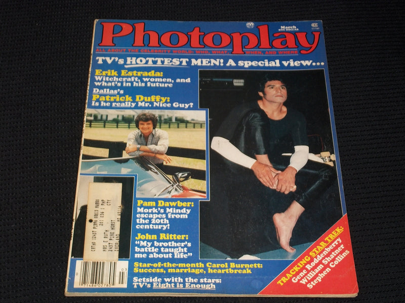 1980 MARCH PHOTOPLAY MAGAZINE - ERIK ESTRADA FRONT COVER - E 1457