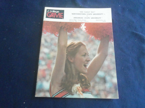 1977 SEP 17 COLLEGE GAME PROGRAM-NW STATE UNIV VS ARKANSAS STATE UNIV - ST 6044D