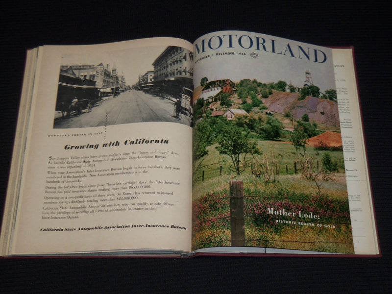 1955-1956 THE MOTOR LAND MAGAZINE BOUND VOLUME - 11 ISSUES - KD 705E