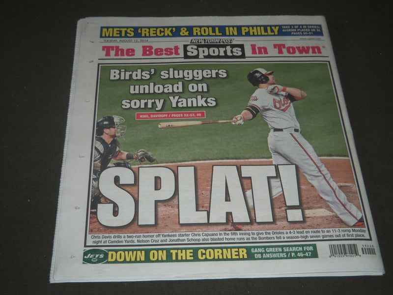 2014 AUGUST 12 NEW YORK POST NEWSPAPER - ROBIN WILLIAM DEAD - NP 2552
