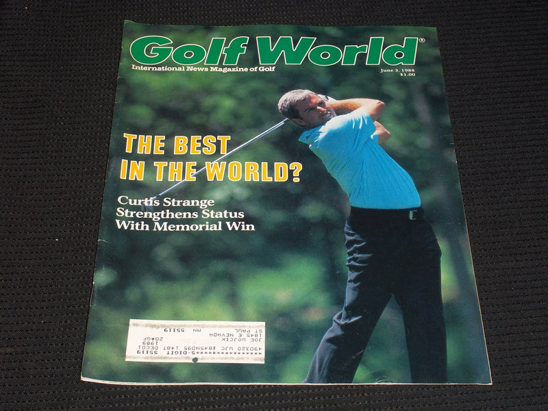 1988 JUNE 3 GOLF WORLD MAGAZINE - CURTIS STRANGE FRONT COVER - E 6217