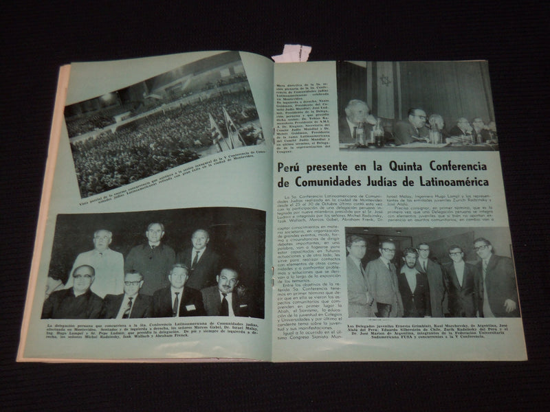 1968 DECEMBER CUADERINOS PERUANO - ISRAELIES MAGAZINE - SPANISH - J 9813