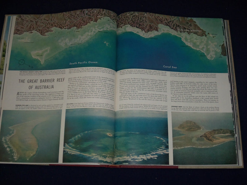 1955 THE WORLD WE LIVE IN BOOK BY TIME INC. - NICE COLOR FOLD OUTS - KD 2206