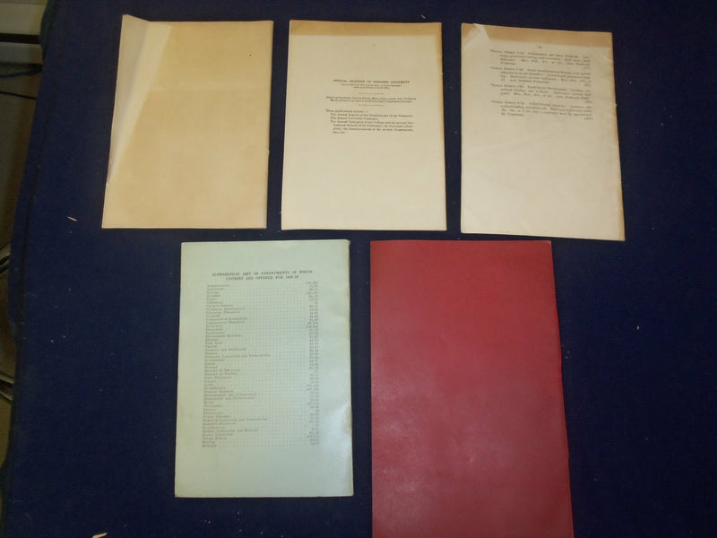 1912-1914 HARVARD UNIVERSTITY OFFICIAL REGISTER - LOT OF 5 - O 226J