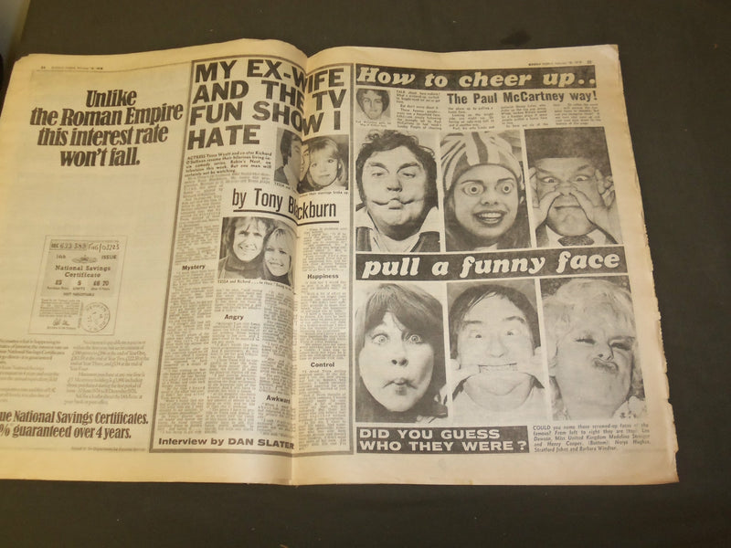 1978 FEBRUARY 19 SUNDAY PEOPLE NEWSPAPER - GRANDMA AND HER GROOM, 21 - NP 3376