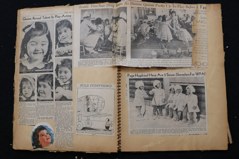 DIONNE QUINTUPLETS SCRAPBOOK, LOADED - E 24907