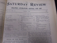 1906 SATURDAY REVIEW 2 BOUND VOLUMES - COMPLETE YR- PUBLISHED IN LONDON - R 1092