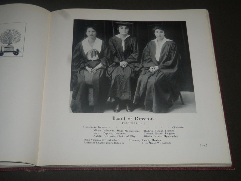 1919 MORTARBOARD BARDNARD COLLEGE YEARBOOK - GREAT PHOTOS - YB 951