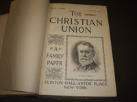 1893 JAN-JUNE THE CHRISTIAN UNION MAGAZINE BOUND VOLUME - NICE ILLUS - R 633