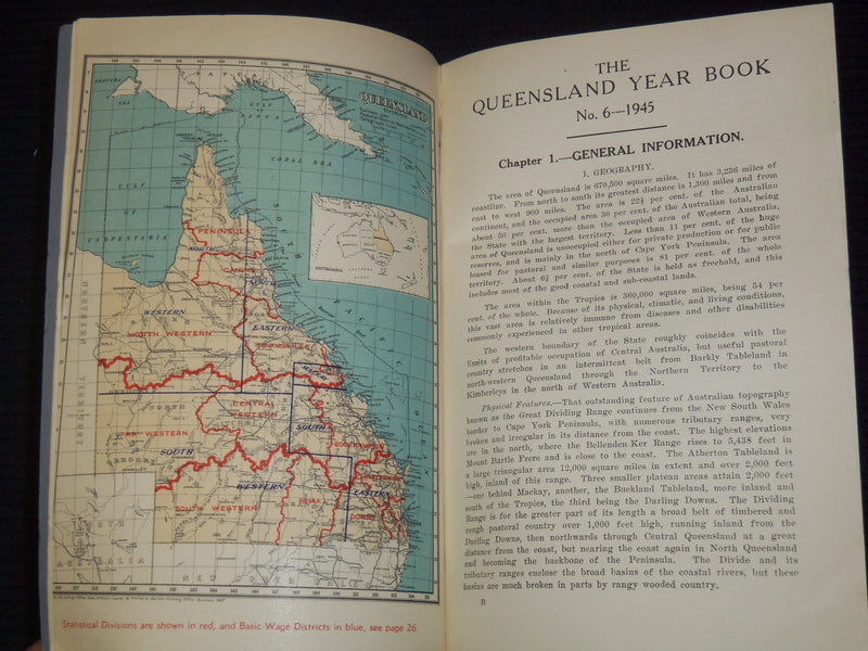 1937-1949 QUEENSLAND YEAR BOOK LOT OF 10 - GOV. STATISTICIAN BRISBANE - KD 2185