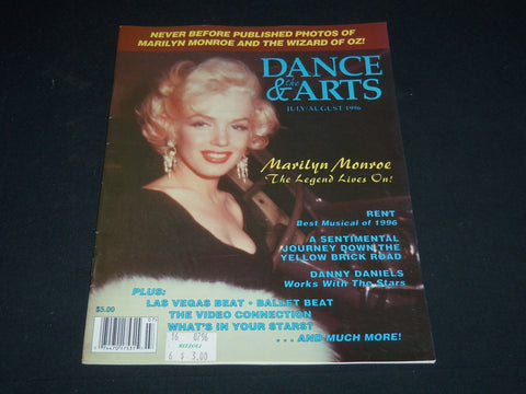 1996 JULY/AUGUST DANCE & THE ARTS MAGAZINE - MARILYN MONROE COVER - E 19309